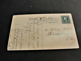 A Merry Christmas - George Washington One Cent Green Stamp 1921  Postcard. RARE. - £26.25 GBP