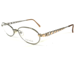 Escada Eyeglasses Frames E0376 GCA Silver Gold Round Wire Rim 52-17-135 - $55.91