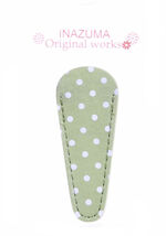 Small Polka Dot Embroidery Scissors Sheath Light Green - $8.95