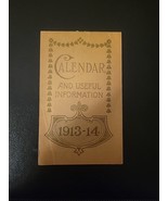 Original 1913-14 Bromo-Seltzer Drug Advertising Calendar/Memo Pad Antiqu... - £11.73 GBP