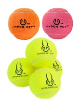 Mini Tennis Ball Dog Toys 4 Pack Small Breed Puppy Fetch Play 2&quot; Choose Color - £8.75 GBP