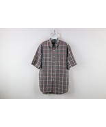Vintage 90s Lands End Mens Large India Madras Plaid Rainbow Button Down ... - $622.29 MXN