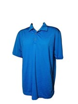 Nike Golf Tour Performance Solid Blue Polo Shirt Dri Fit Men&#39;s Large EUC - £15.47 GBP