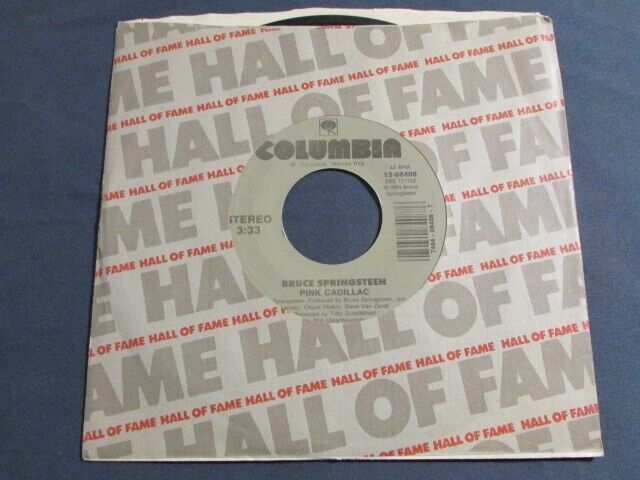 BRUCE SPRINGSTEEN PINK CADILLAC B/W DANCING IN THE DARK 7&quot; 45 REISSUE 13... - $7.91