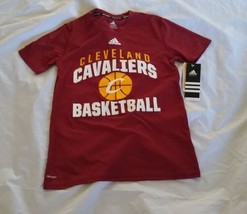 Adidas NBA Kids Cleveland Cavaliers Short Sleeve Wine T-shirt S-8 - £16.92 GBP