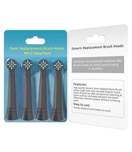 NEW 4 pack Black Replacement Toothbrush Heads Compatible with Oral-B iO series - £15.77 GBP