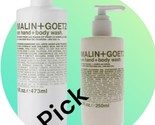one Malin +goetz hand+body+wash +body lotion: pick - $20.76+