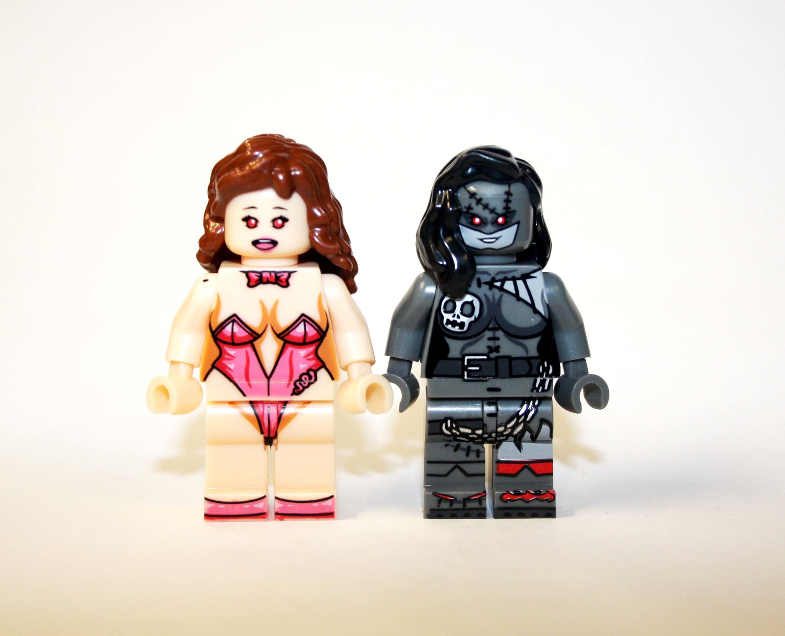 Minifigure Franken Horror Girl And Bunny Girl Dancer Woman Set US Seller - $12.63