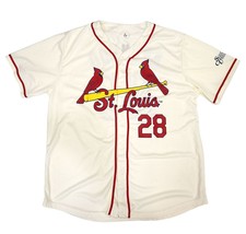 St. Louis STL Cardinals Jersey XL 28 Arenado Off-White Cream (Sponsored Sleeve) - £11.71 GBP