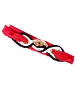 Vintage Women&#39;s Belt Rope Twist Adjustable Red White &amp; Black - $417.16 MXN