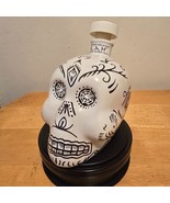 Skull Dia De Muertos KAH Blanco Tequila Bottle Decanter Day of The Dead ... - $513.66 MXN