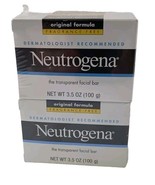 4 Neutrogena Transparent Face Cleansing Bar 3.5oz. Glycerine Fragrance Free - $29.95