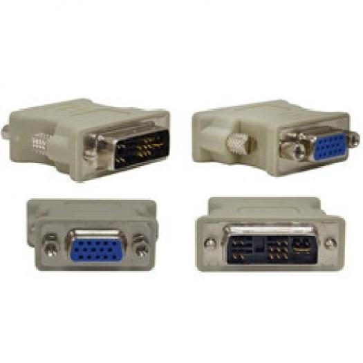 DVI Analog Male to VGA (HD-15) Female Adapter (1 pc - Beige) - $6.00