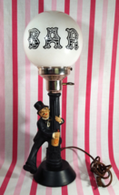 Neat Vintage 1950&#39;s Drunk On A Lamppost Glass &quot;Bar&quot; Globe  17&quot; Ceramic Lamp - £98.92 GBP