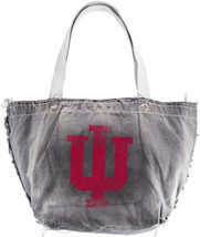 New Indiana Hoosiers Vintage Denim Style Tote Hand Bag Ncaa Sports Nwt Free S&amp;H! - £19.77 GBP