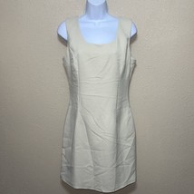 Explosion Womens Sheath Cocktail Beige Dress Sz 40 Us M New - $29.50