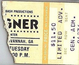 Foreigner Concert Ticket Stub March 16 1982 Savannah Géorgie - $44.54