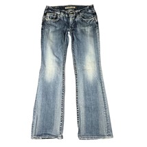 Big Star Womens 29 R Casey K Low Rise Bootcut Jeans Embroidered Flap Pockets - $24.99