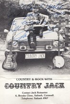 Country Jack Cornwall Western &amp; Singer Bodrigan Hotel Hand Signed Photo - £5.22 GBP