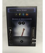 *Punched* Path Of Exile Exilecon Iron Staff Of Merciless Magic Trading Card - €17,05 EUR
