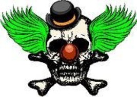 Clown Skull 1 Vinyl Sticker Decal Cars Trucks Vans Walls Laptop - £4.67 GBP