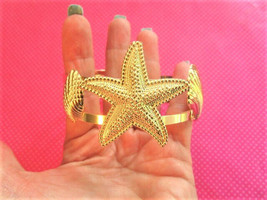 Starfish seashell gold arm cuff - $13.86