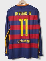 Barcelona 2015/16 Home Long Sleeve Shirt Name Set NEYMAR#11 - €32,43 EUR