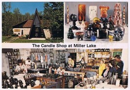 Postcard Candle Shop At Miller Lake Bruce Peninsula Ontario - $4.94