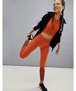 ADIDAS CD3120 Warp Knit SEAMLESS Tights Sport Hi-Res Orange (S) - $98.67