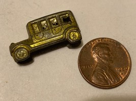 ANTIQUE CRACKER JACK PRIZE TOOTSIE TOY DOWST METAL SEDAN 1910s - 20s YELLOW - £14.77 GBP