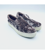 Fabletics Womens Pier Platform Shoes Size 8 Mink Beige Slip On Crushed V... - £15.56 GBP