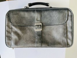 Samsonite Vintage Gray Soft Leather Luggage - Retro Suitcase 22” X 8” X 12” - $69.00