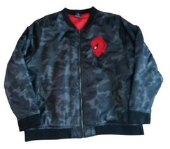 Marvel Deadpool Bomber Full Zip Puffer Camo Jacket Size XXL - £19.78 GBP