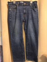 25C Denizen Levi&#39;s 285 Relaxed Fit Jeans Men&#39;s Size 36 x 32 Blue Denim Stretch - £9.83 GBP