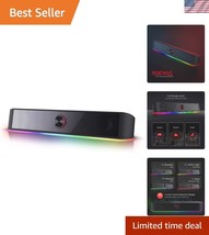 GS560 RGB 2.0 Channel Soundbar - Dynamic RGB Lighting &amp; USB Powered Conv... - $47.00