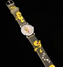 NOS child&#39;s Tinker Bell quartz wristwatch with 3-D clear strap up to 7&quot; ... - $14.85