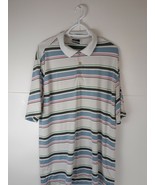 Nike Golf Dr-Fit Striped Short Sleeve Men&#39;s Shirt Size Large - $311.55 MXN