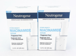 Neutrogena Hydro Boost Niacinamide Serum Fragrance Free 1 Fl Oz Ea Lot Of 2 - $24.14