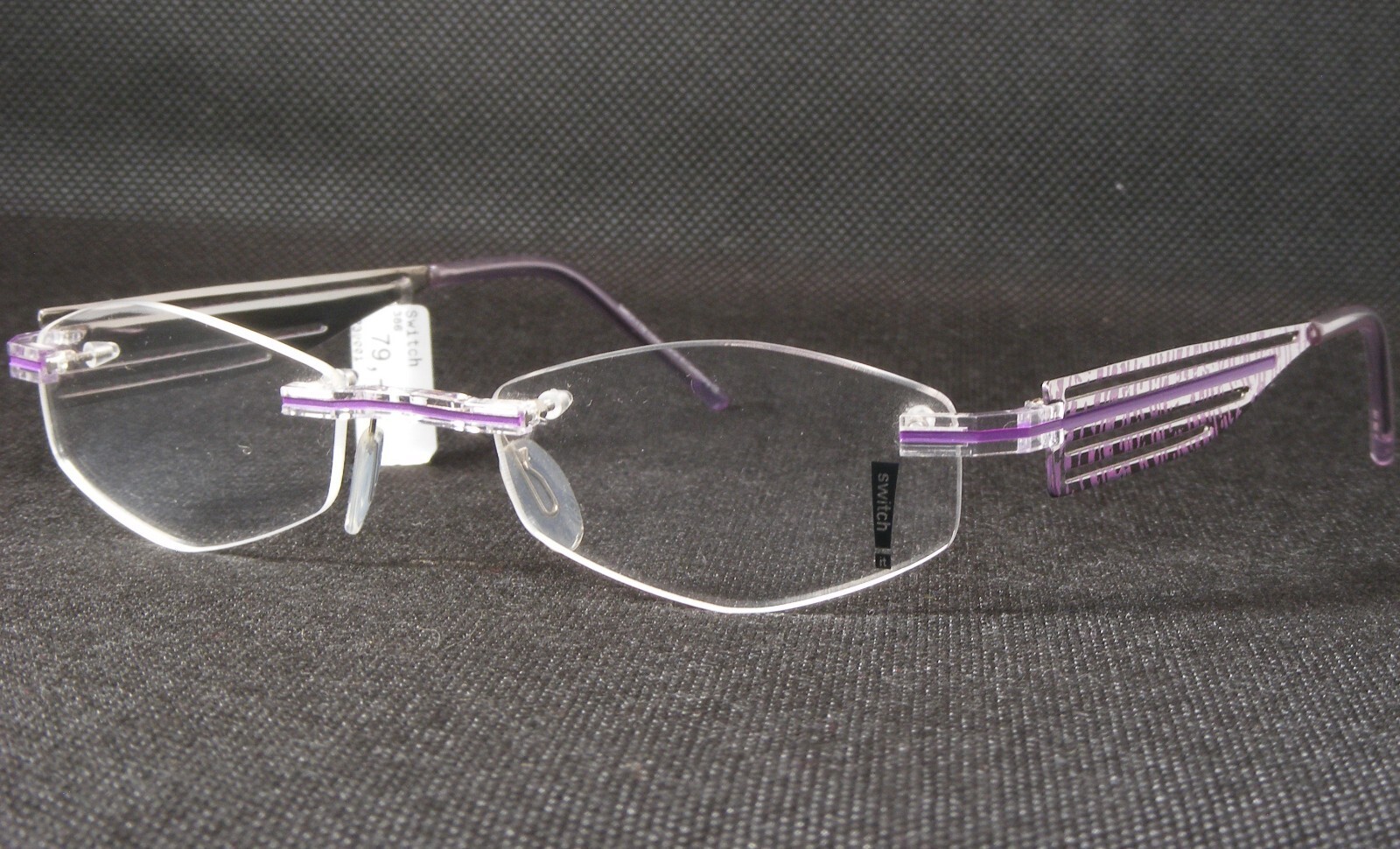 Switch it Par EBM Combi 386 135 Violet Unique Rare Lunettes 49-20-139mm ... - $76.23