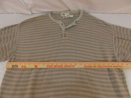 Mens Eddie Bauer Big / Tall Tan White Mixed X-Large Pullover 3 Button Sw... - $18.20 CAD