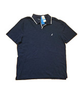 Nautica Soft to Touch Casual Short Sleeve Classic Fit Polo Navy Mens XL NWT - $34.24 CAD