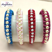 Girls Headbans Rhinestones Pearls Bandanas Women Hair Bands Kids Hair Ac... - $5.99