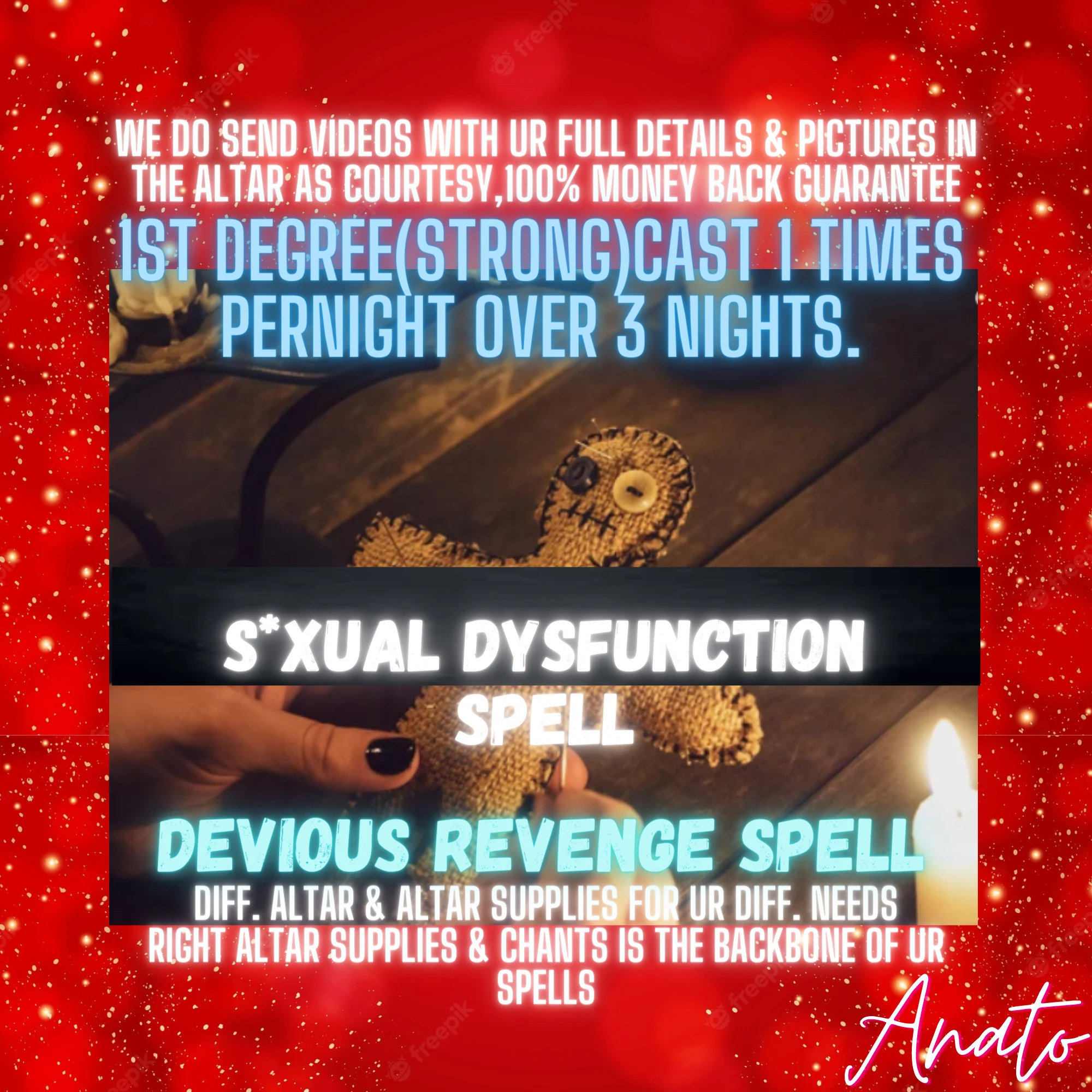 Devious Revenge Spell, Awful Revenge Nightmares Spell,Permanent Enemy Curse - $660.00