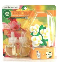 Air Wick Limited Edition Hibiscus &amp; Blooming Orchids Warmer 2 Refills De... - $17.81