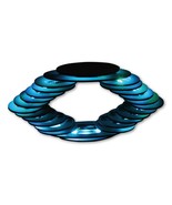 Futuristic Spiral Ellipse Shape Lamp - Handmade Night Lamp/Desk LED RGB ... - $39.80