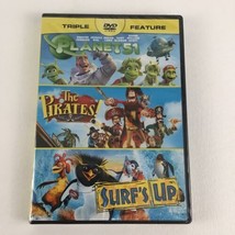 Triple Feature DVD Video Movies Planet 51 The Pirates Surf&#39;s Up New Sealed - $14.80