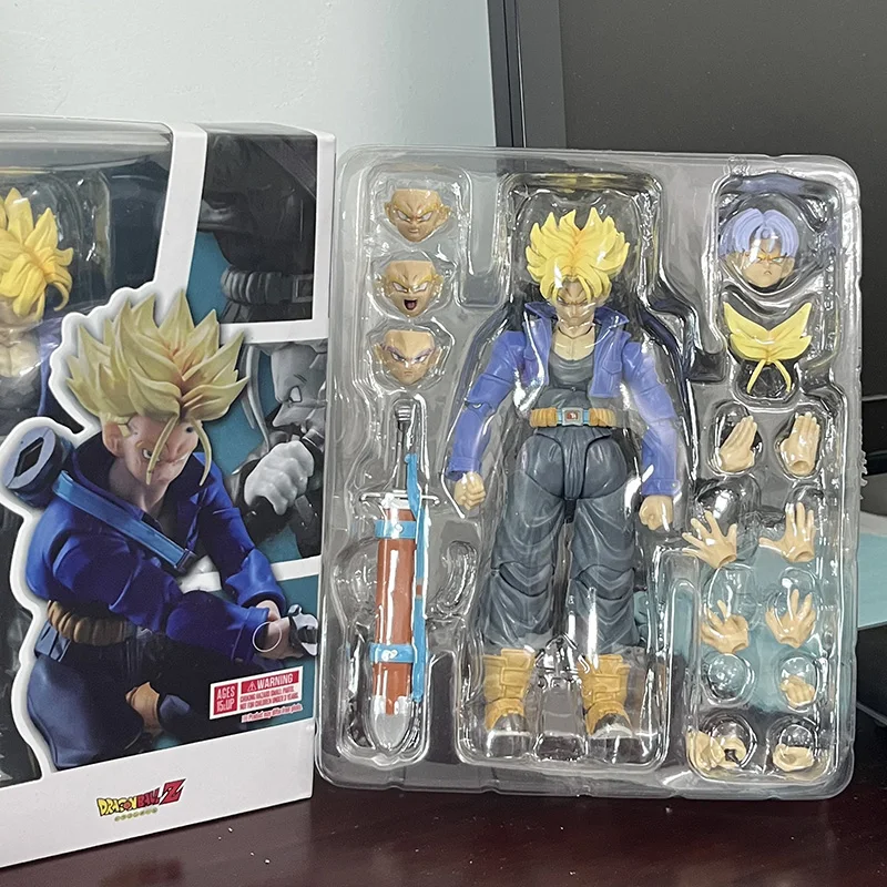 Shfiguarts Dragon Ball Trunks Anime Figures SHF Trunks Boy From Future - £24.85 GBP+