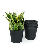 Catleza 5" Round Nursery Plant Pot - Garden Plastic Pots with Drainage (5-Pack) - $28.66