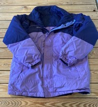 Columbia Womens Full Zip Reversible winter Down jacket coat size 18/20 Purple BL - £23.27 GBP