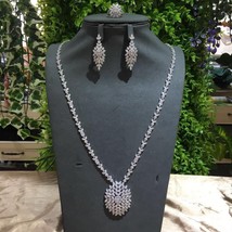 janekelly 2pcs Bridal Zirconia Full Jewelry Sets For Women Party, Dubai Nigeria  - £146.27 GBP
